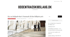 Desktop Screenshot of oddentraeskibslaug.dk