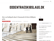 Tablet Screenshot of oddentraeskibslaug.dk